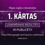 1a. kārtas uzņemšanas rezultāti