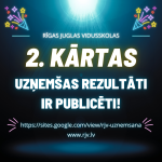 2a. kārtas uzņemšanas rezultāti