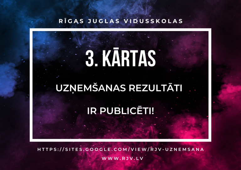 3. kārtas uzņemšanas rezultāti